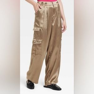 💛A New Day New Women's High-Rise Satin Cargo Pants